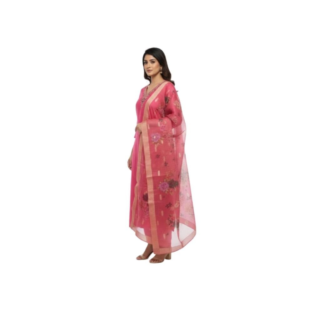Kurti pant set with dupatta 3