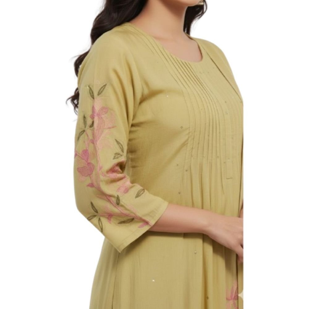 Kurti plazzo set with dupatta 3