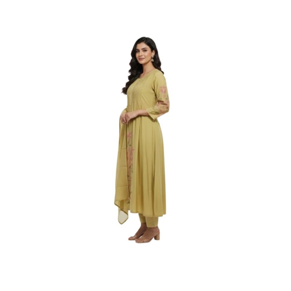 Kurti plazzo set with dupatta 4