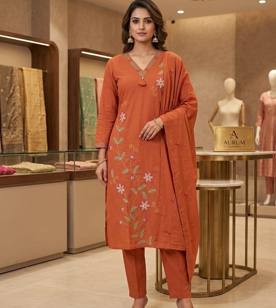 kurti pant set with dupatta